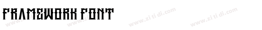 framework font字体转换